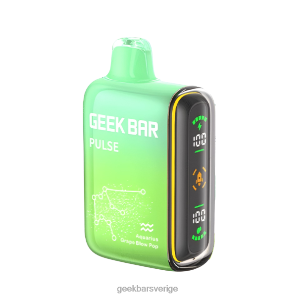 Geek Bar Engångs Vape - Geek Bar Pulse 15k engångsvape ZNX2J42 aquarius druvblåsa