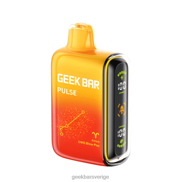 Geek Bar Vape - Geek Bar Pulse 15k engångsvape ZNX2J43 aries omg blow pop